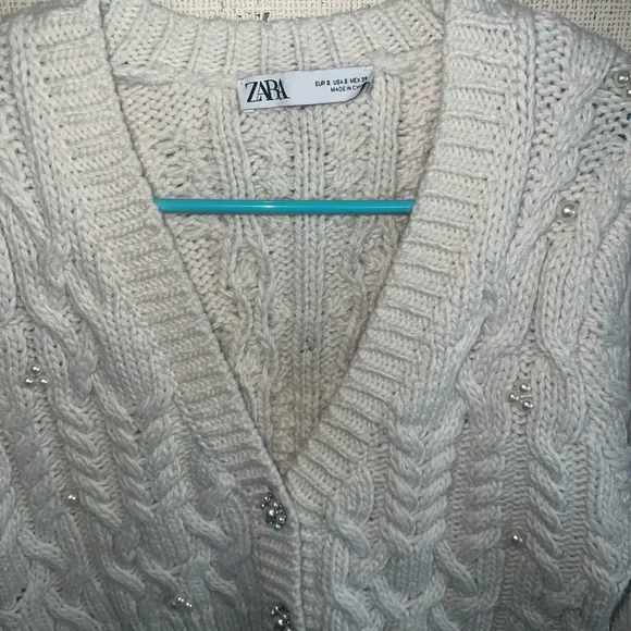 Zara Women's cropped knit sweater - Picture 3 of 3